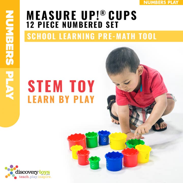Discovery Toys - Wholesale Toy Set - Kids - MEASURE UP!® Cups Stack & Learn Set