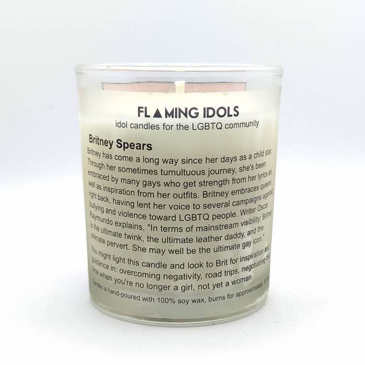 Flaming Idols – Engroshandel Votivlys – Britney Spears Glas offerfund Candle1