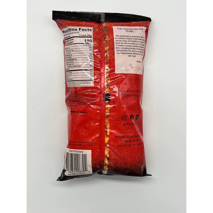 Spudz Chips - Wholesale Popcorn - Fire & Spice Popcorn