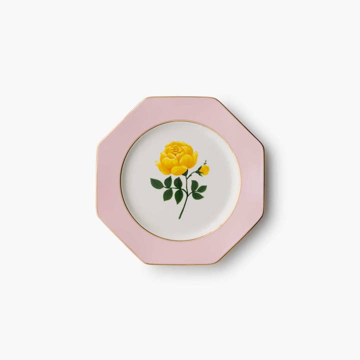 Rifle Paper Co. - Wholesale Dinner Plate - Roses Porcelain Dessert Plate Set5