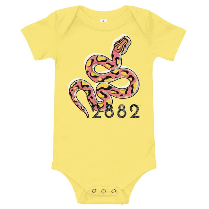 Maillot de bain une-pièce Eco Snake 2882Junior™ Pre-Punk-Prep - 100% coton pour la vente par 2882Brand™