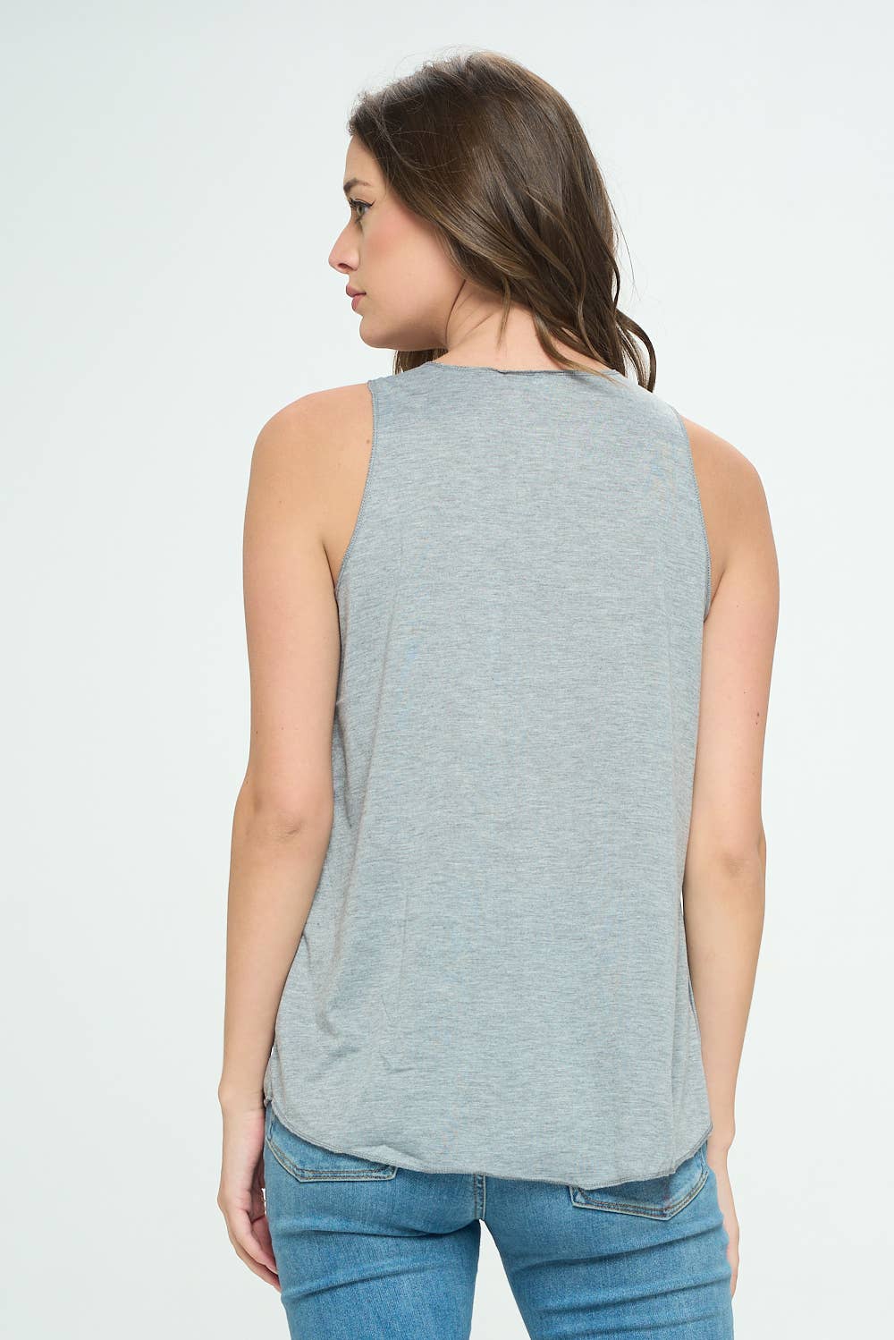 SM WARDROBE – Engroshandel Tanktop – Kvinder – 3 KILLINGER PRINT TANK TOP GRÅ5