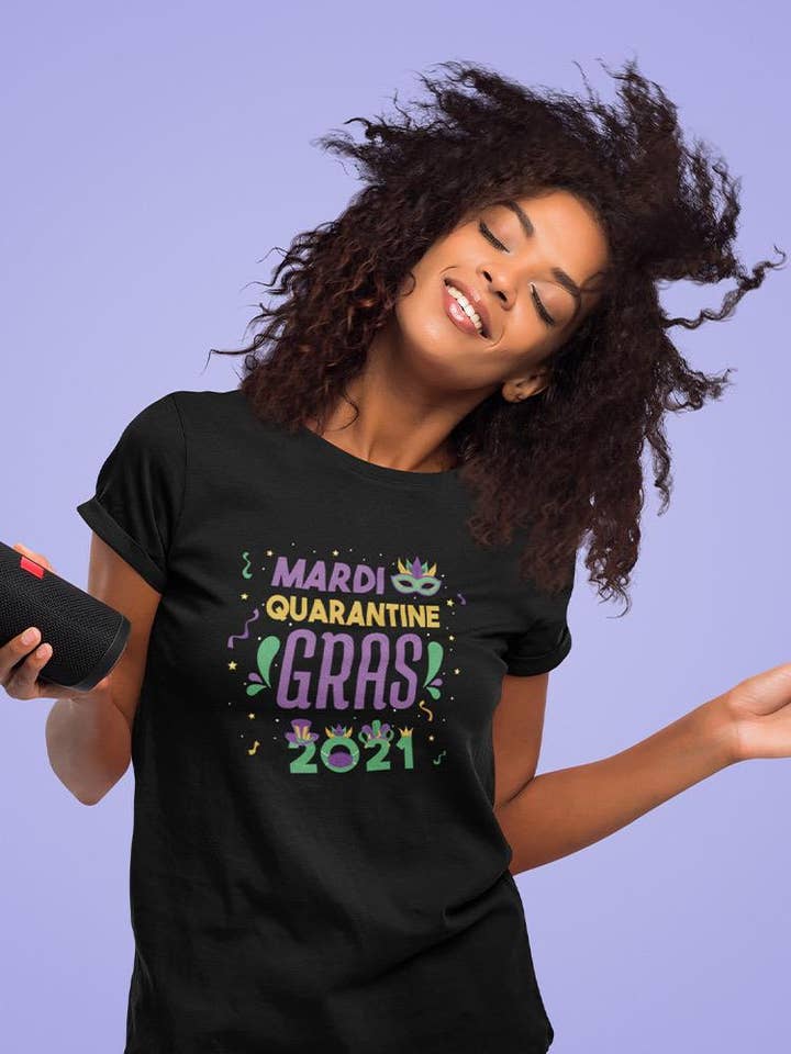 Mardi Gras Quarantine Tee Womens GoatDeals Designs for wholesale by SmartPrintsInk