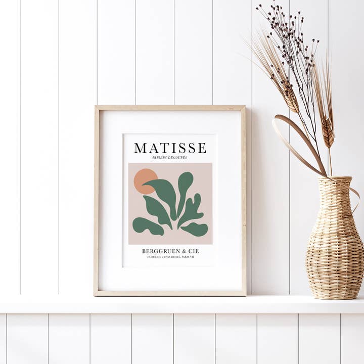 Sugar & Canvas – wholesale Konsttryck – Henri Matisse Cut-Outs Vintage Affisch Art Print | Matisse Print, Matisse Affisch, Berggruen och Cie, Papiers Decoupes, Botanisk Tryck #M253