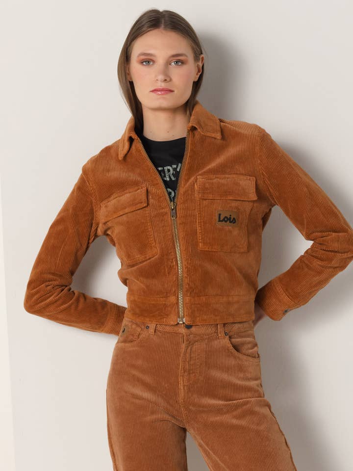 LOIS JEANS - Tjock manchesterjacka med plastronfickor för wholesale av PAUSANT SHOP ONLINE