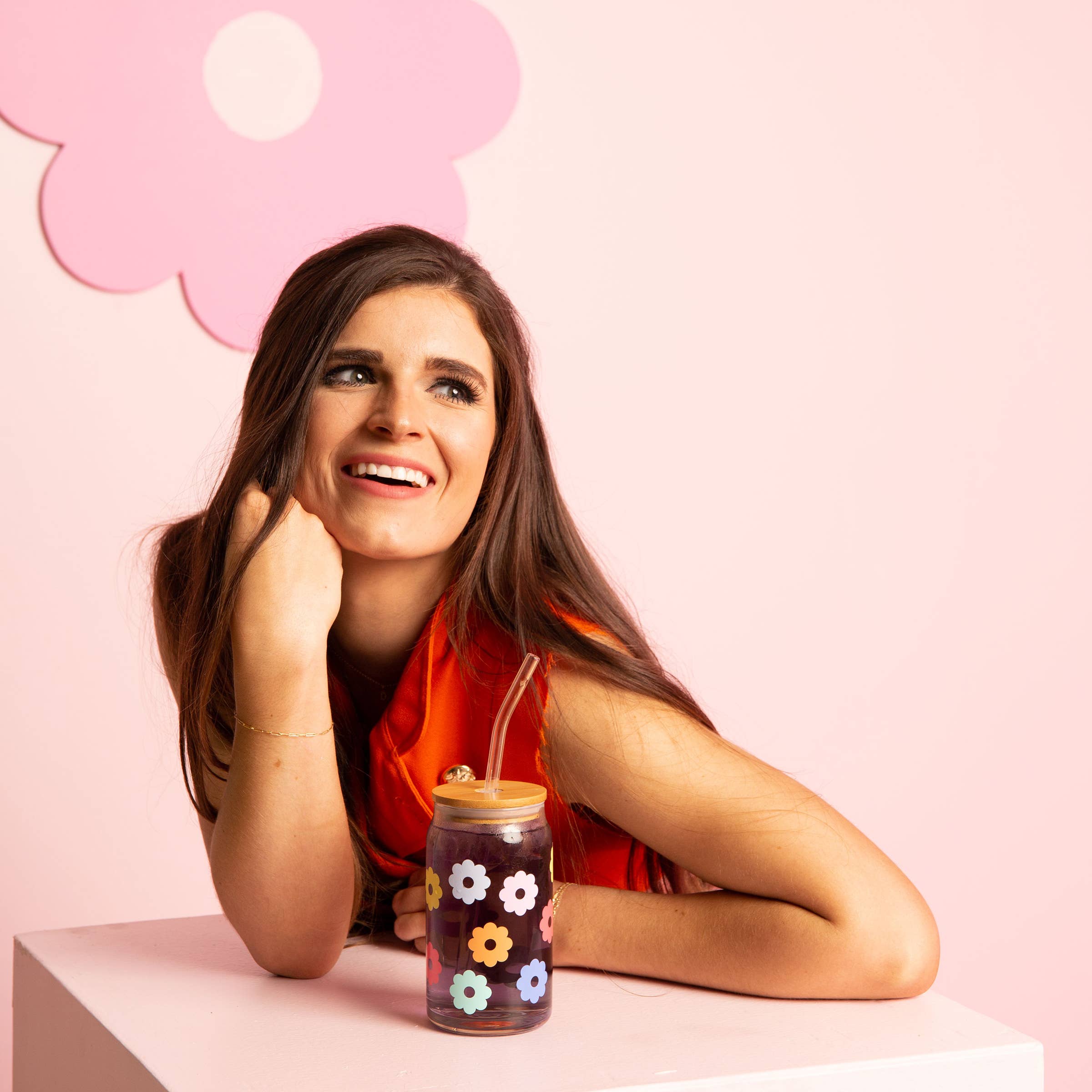 Talking Out of Turn - Wholesale Drinking Glass/Cup - Can Glass w/Lid + Straw (SALE!)13