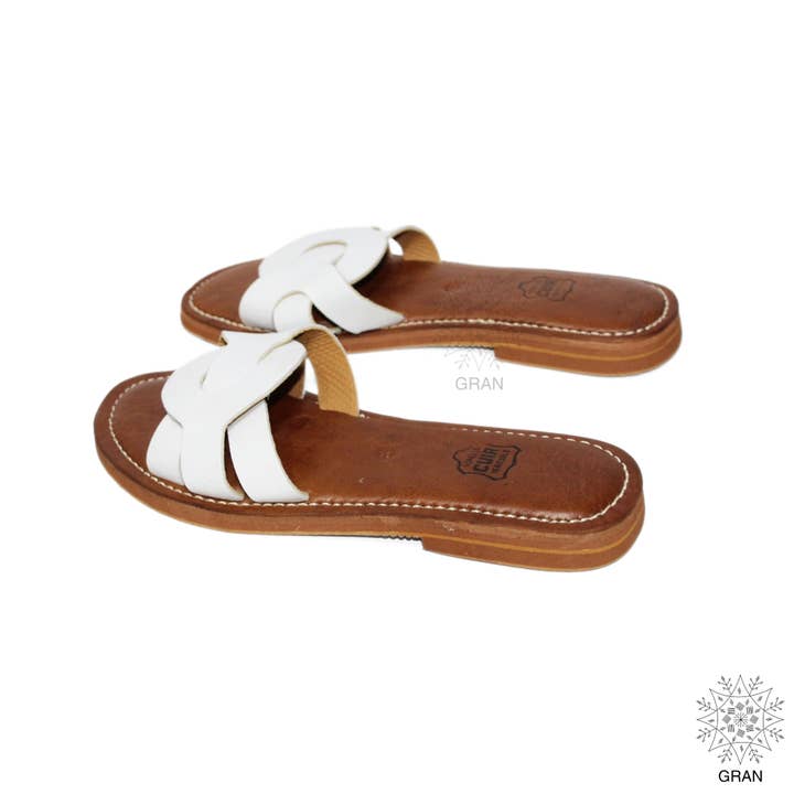 Gran Wholesale - Wholesale Sandals - Women's - Leather Strappy Sandals, Comfy Flat Slide Shoes, footwear.6