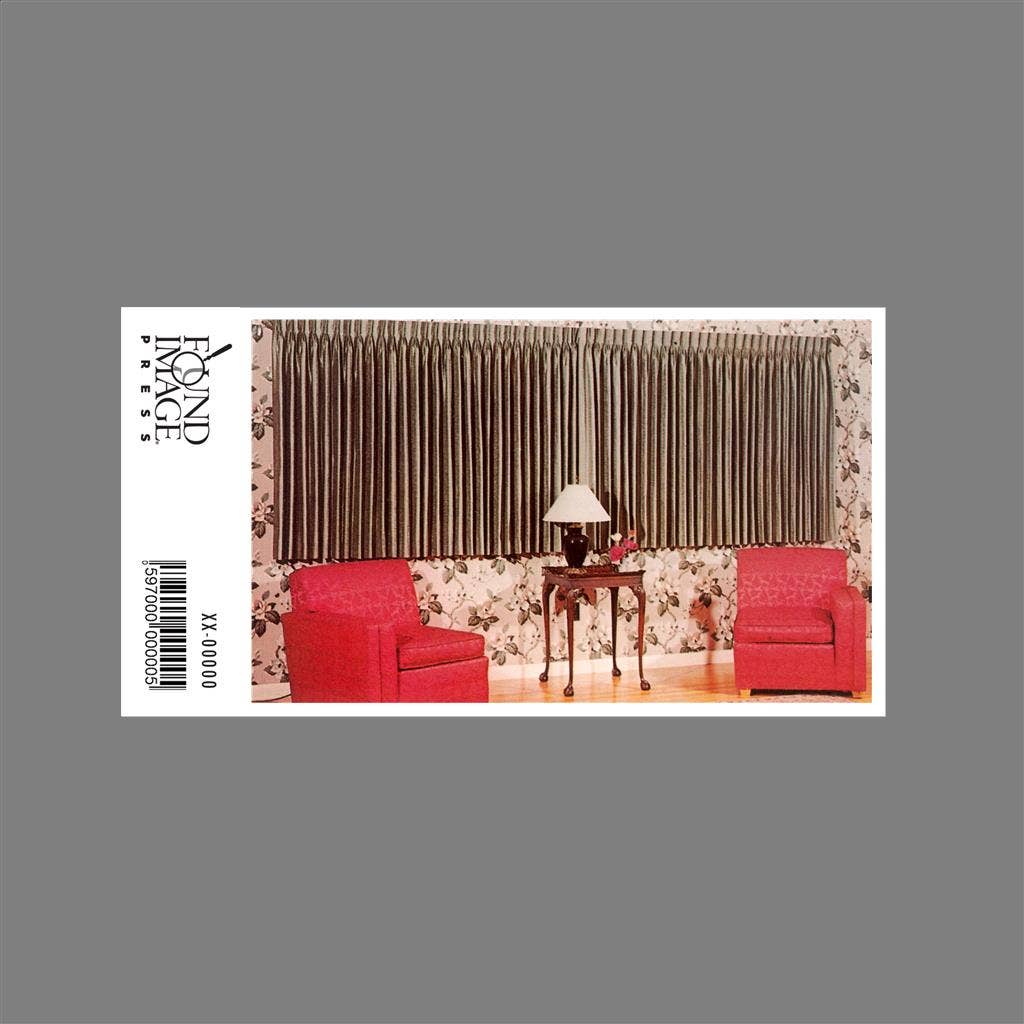 Found Image Press - Wholesale Sticker - Sticker BF-121 Divided Red Couch1