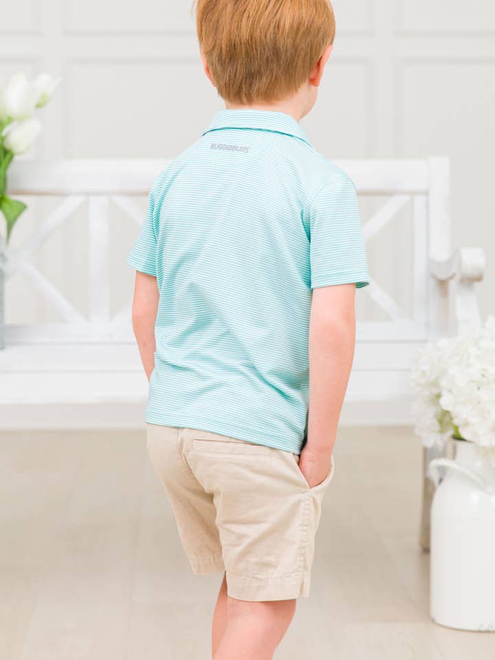 Off White Boys Khaki Stretch Chino Shorts for wholesale on Faire