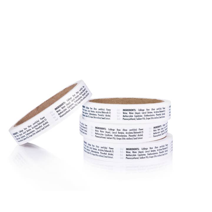 Reseller Special - CLEANSER INGREDIENT LABELS (200 labels) for wholesale by Prolong Lash