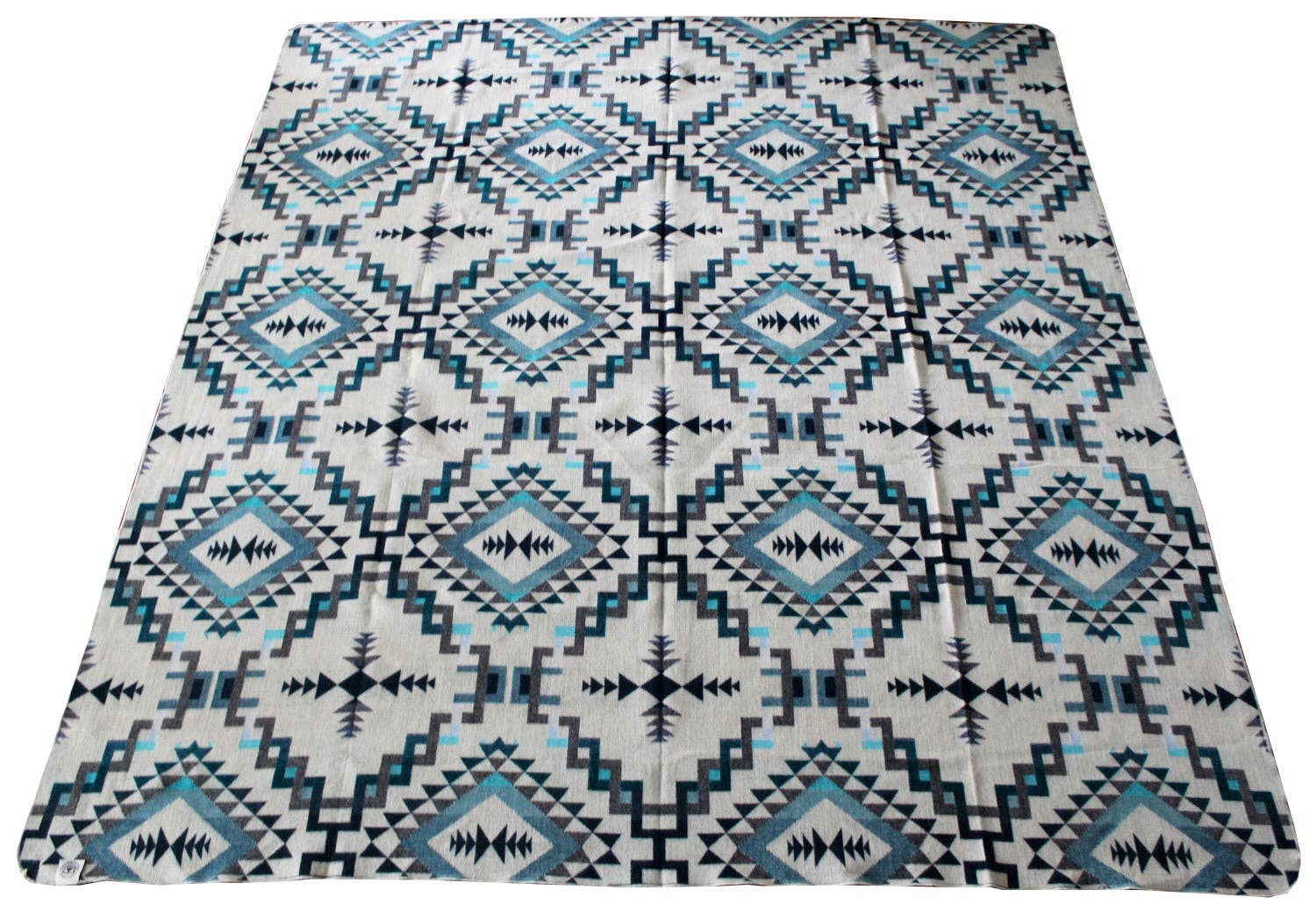 Aqua Agua de Los Andes Alpaca Blend Blanket for wholesale on Faire1