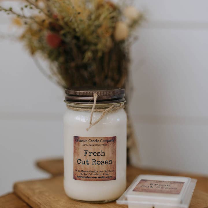 Lebanon Candle Company - Wholesale Wax Melt - Fresh Cut Roses Wax Melt , Scented Soy, Non-Toxic, Highly Scented, Handmade in The USA, 6 Cube Melt, Natural Soy Wax, Long Lasting Scent6