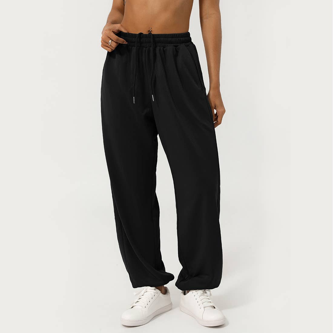 Sodalemon - Wholesale Athletic Sweatpants/Joggers - Women's - Women'S Waistband Drawstring Loose Fit Sweat Pants0