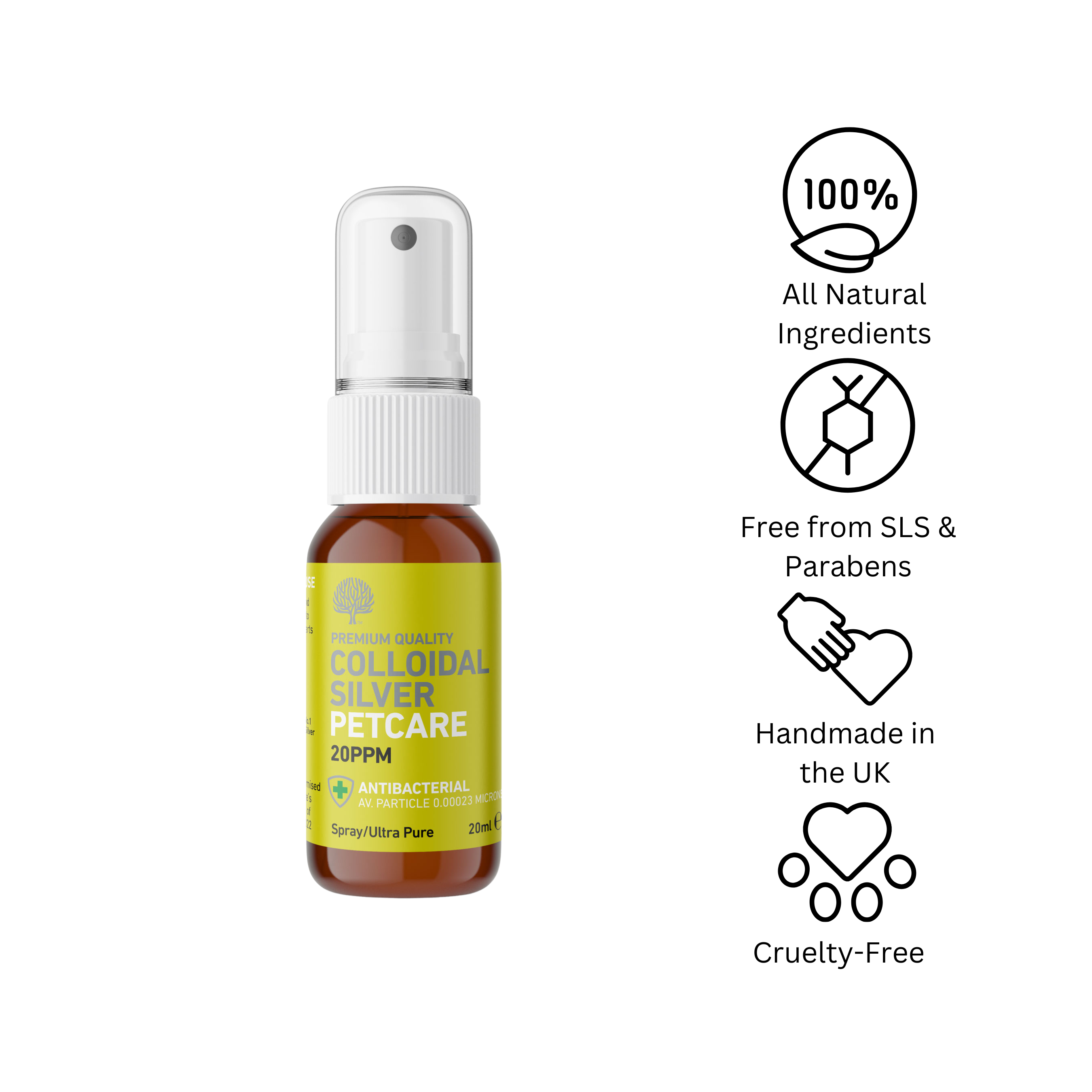 Natures Greatest Secret – wholesale Pet spray – Cat/dog – 20ppm Enhanced Colloidal Silver PetCare Pocket Spray 20ml1