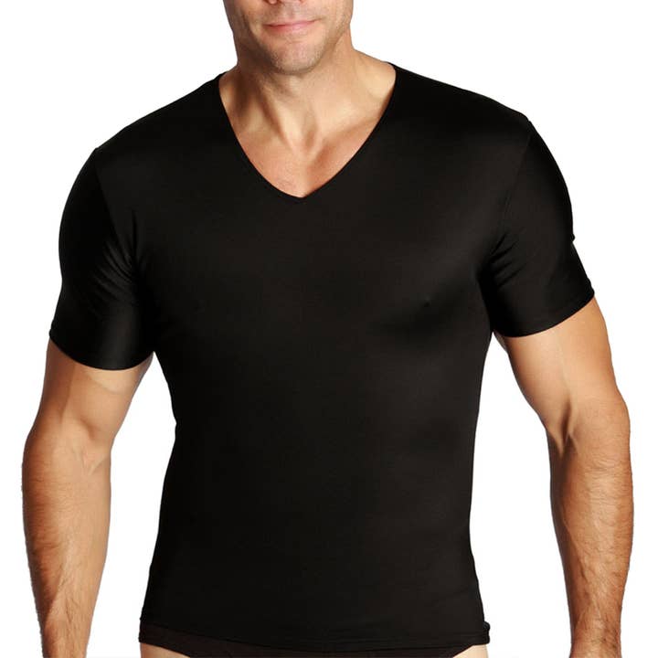 Insta Slim Compression V-Neck Shirt VS0001 for wholesale by InstantFigure