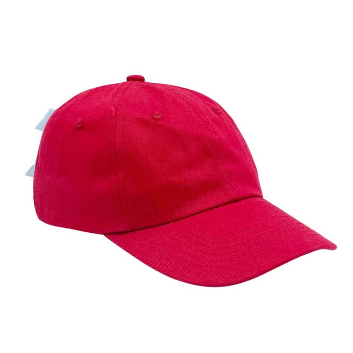 Casquette de baseball avec nœud en rouge (Bébé, Jeunesse) pour la vente par Bits & Bows