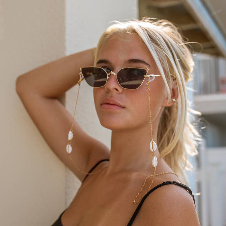 ALCO Jewelry - Wholesale Sunglasses/Eyeglasses Strap - Women's - Puka Shell Airpod/Sunglass Chain