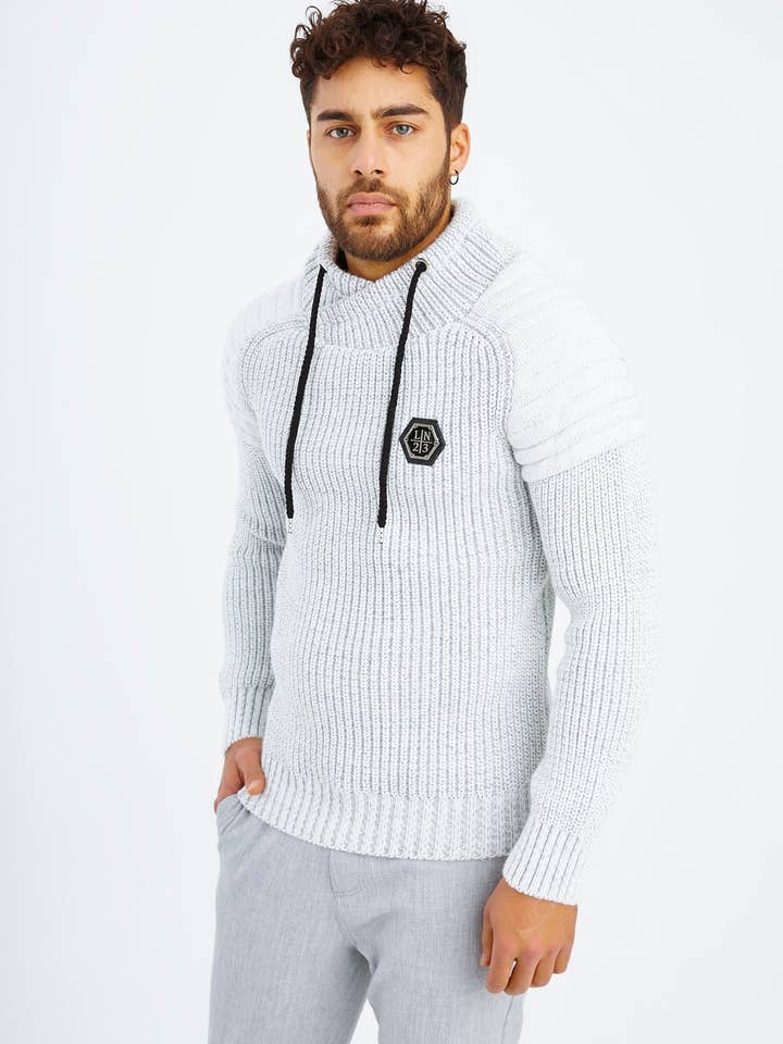 Leif Nelson GmbH - Wholesale Knit Sweater - Men's - Men's Knit Sweater Chunky Knit Shawl Collar LN-523524