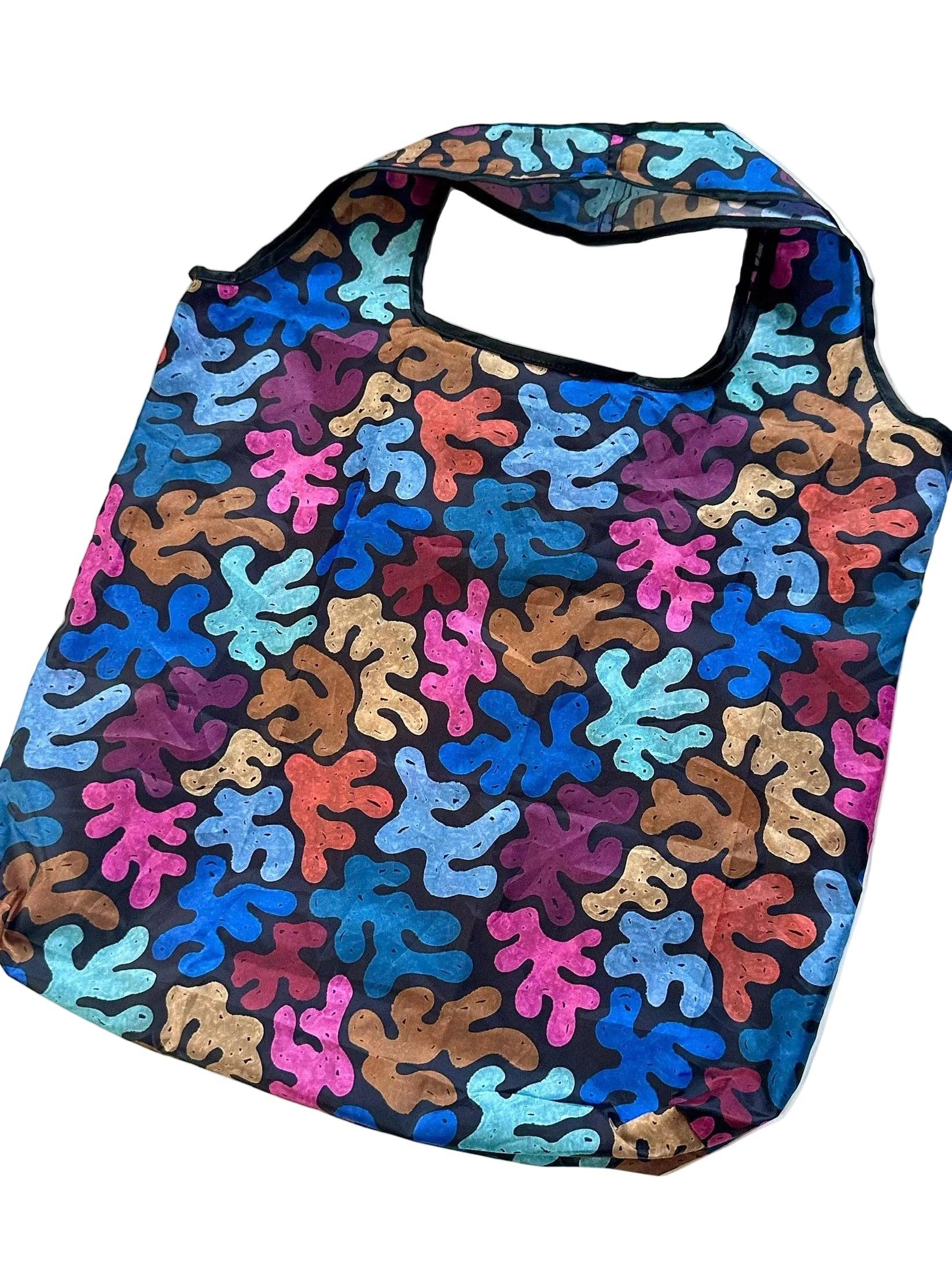 liadelyonart - Wholesale Grocery/Shopping Bag - Colorful Coral Reusable Tote Bag9