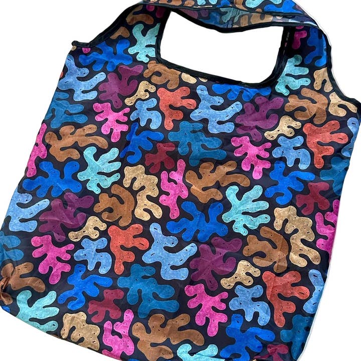 liadelyonart - Wholesale Grocery/Shopping Bag - Colorful Coral Reusable Tote Bag9