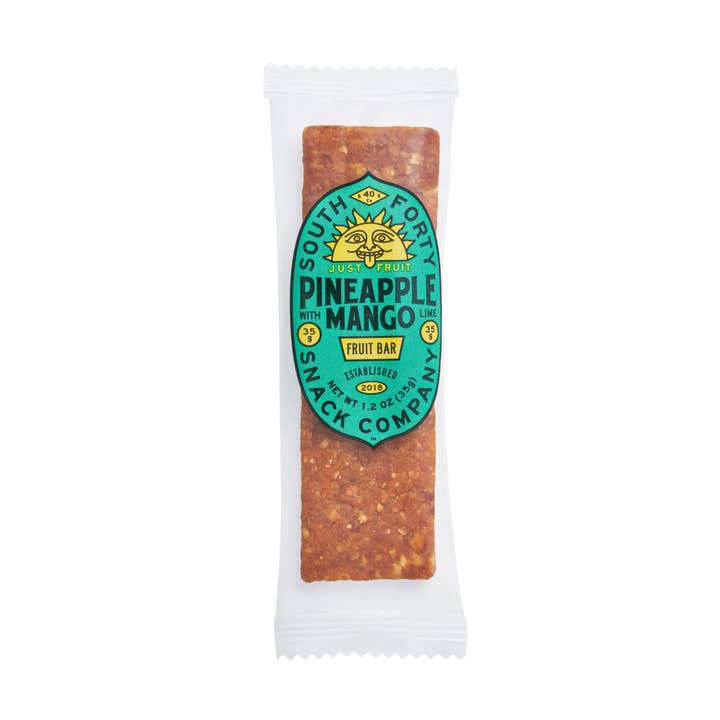 SOUTH FORTY SNACKS COMPANY - Wholesale Snack Bar - Tropical Fruit Bar - Pineapple Mango Lime - 18-Pack (WS)