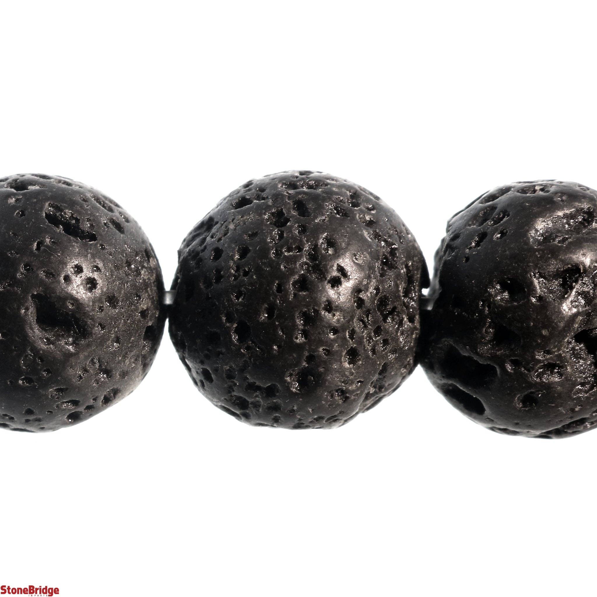 Stonebridge Imports - Vendita all'ingrosso Perline - Filo di Perle di Lava Nera5