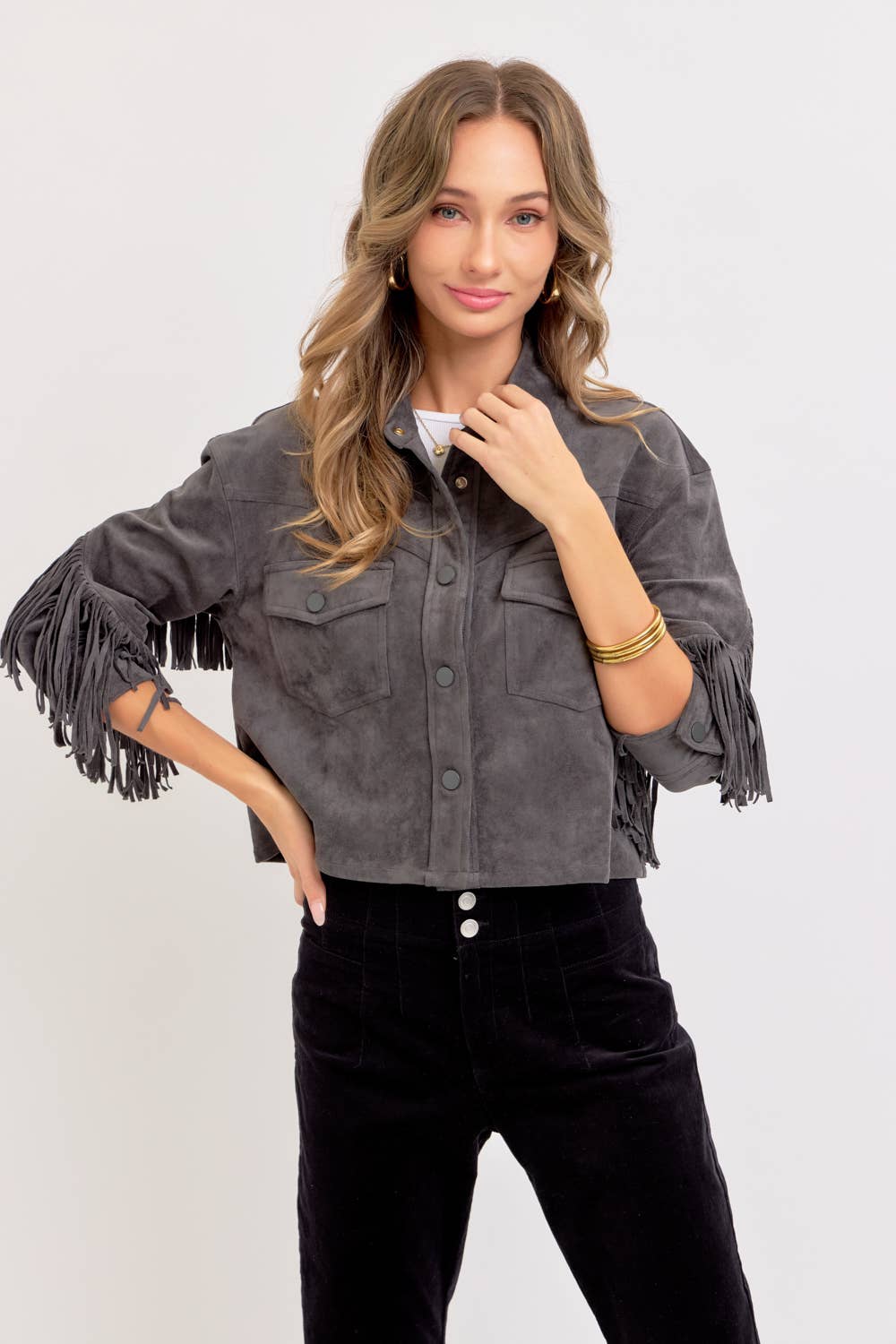 Sweet Lovely by Jen – Großhandel Hemdjacke/Shacket – Damen – Western-inspirierte Wildleder-Shacket56