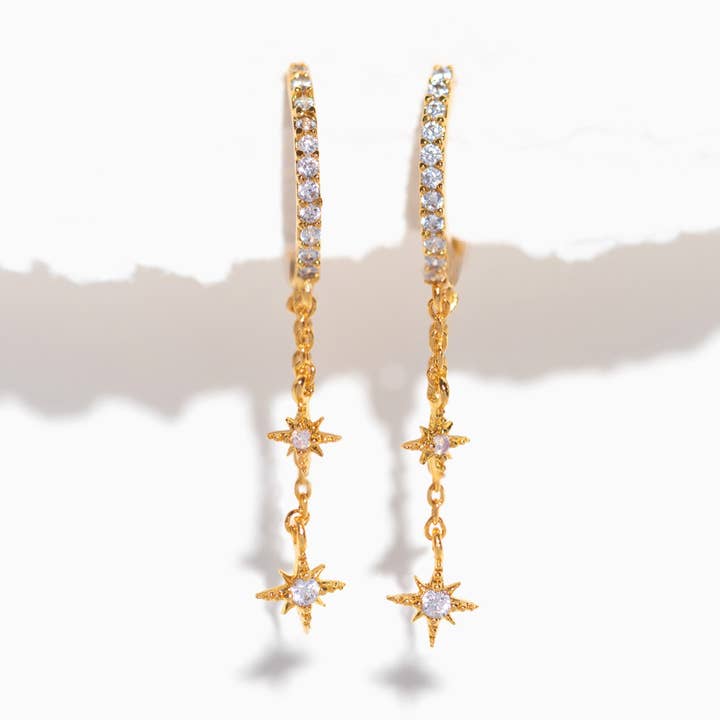 Girls Crew - Wholesale Dangle Earrings - Skyshower Hoops6