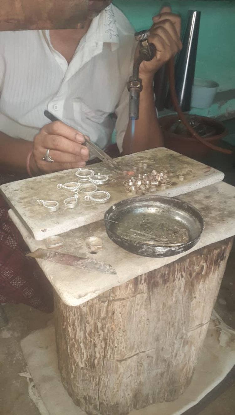 Jen Stock Mindful Designs - Wholesale Pendant/Charm Necklace - Block Print Beaded Necklaces45