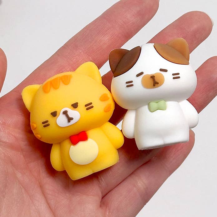 K-Wonderland - Wholesale Pencil Sharpener - Cat Figure 3D Silicon Pencil Sharpener 0