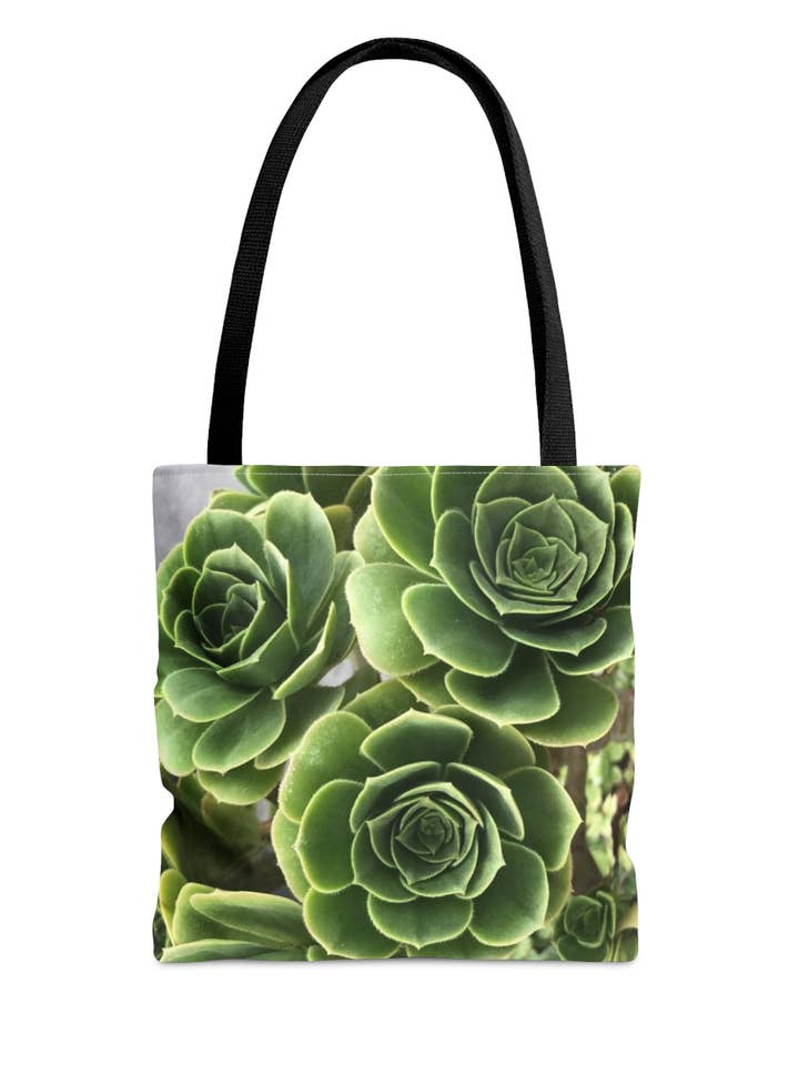 Small Succulent Tote Bag for wholesale by Jaz North Coast