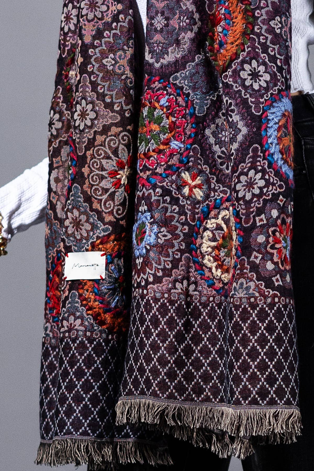 Cotton Wool Iris Scarf for wholesale on Faire4