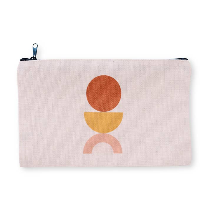 Mod Boho Geometric Linen Pouch,Christmas Gift for wholesale by AURE
