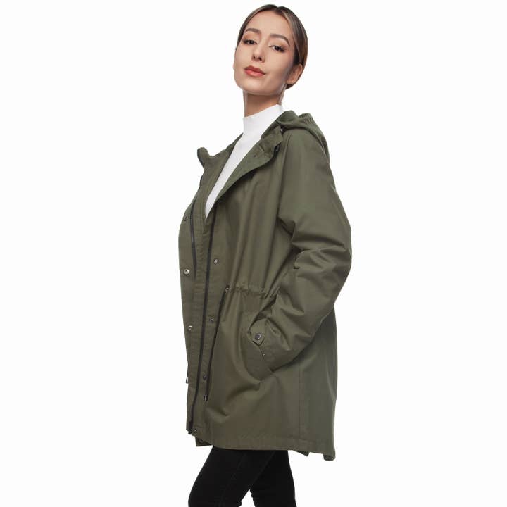 Rokka & Rolla - Wholesale Windbreaker - Women's - Women's Trench Coat Windbreaker Jacket3