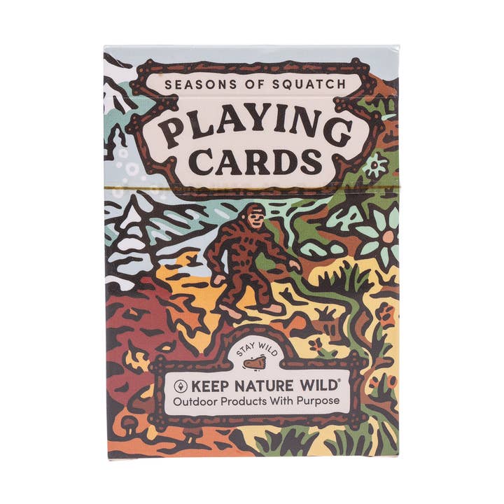 Keep Nature Wild - Wholesale Playing Cards - Seasons of Squatch Playing Cards0