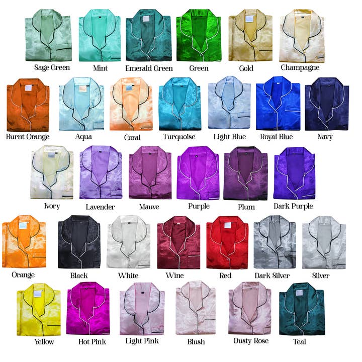 The Blissful - Wholesale Sleepwear set – Kids - Luxury Satin Flower Kids Pyjamas Set 4