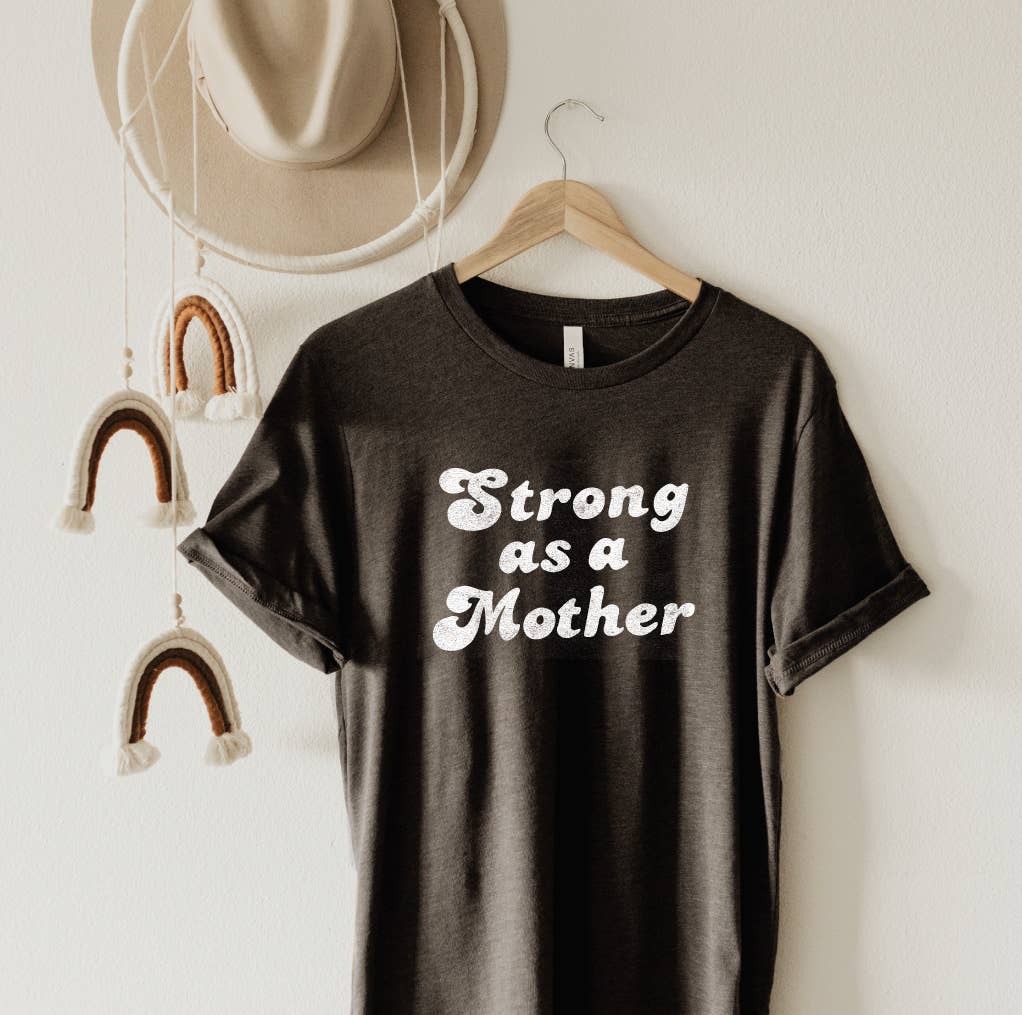 OAT COLLECTIVE – wholesale Screen printed t-shirt – Women′s – STRONG AS A MOTHER  Graphic T-Shirt6