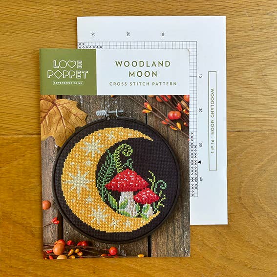 Love Poppet - Wholesale Embroidery/Cross Stitch Supplies - Woodland Moon - Cross Stitch Kit