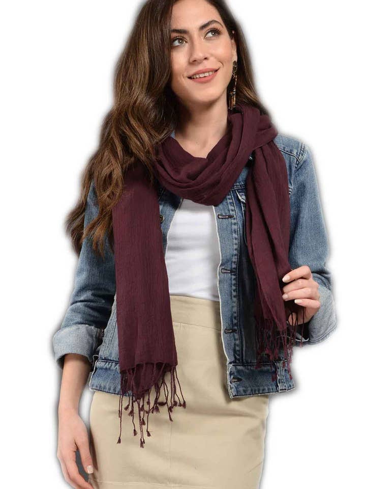 Cachecol Damson Algodão por atacado de Dosimira