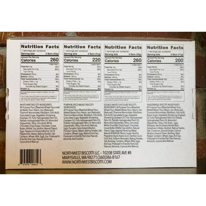 Northwest Biscotti, LLC - Wholesale Biscuit - Variety Pack: Holiday Favorites1
