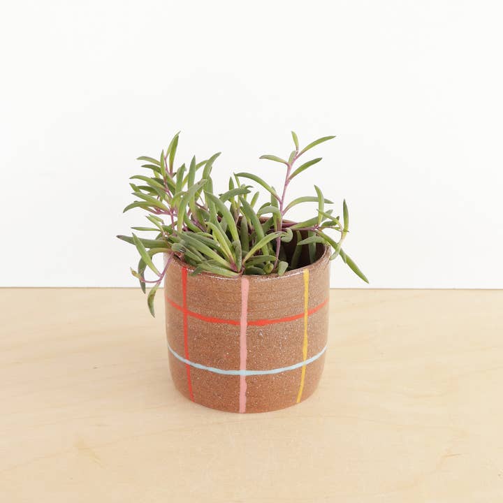 Nightshift Ceramics - Wholesale Plant Pot - Small Ceramic Planter - Grid5