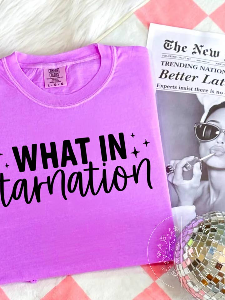 Hvad i alverden Grafisk T-shirt for engroshandel hos Wilde and Ink Threads