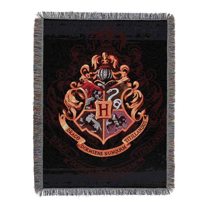 Harry Potter HOGWARTS DECOR - Metallic Tapestry Throw for wholesale by The Northwest Group