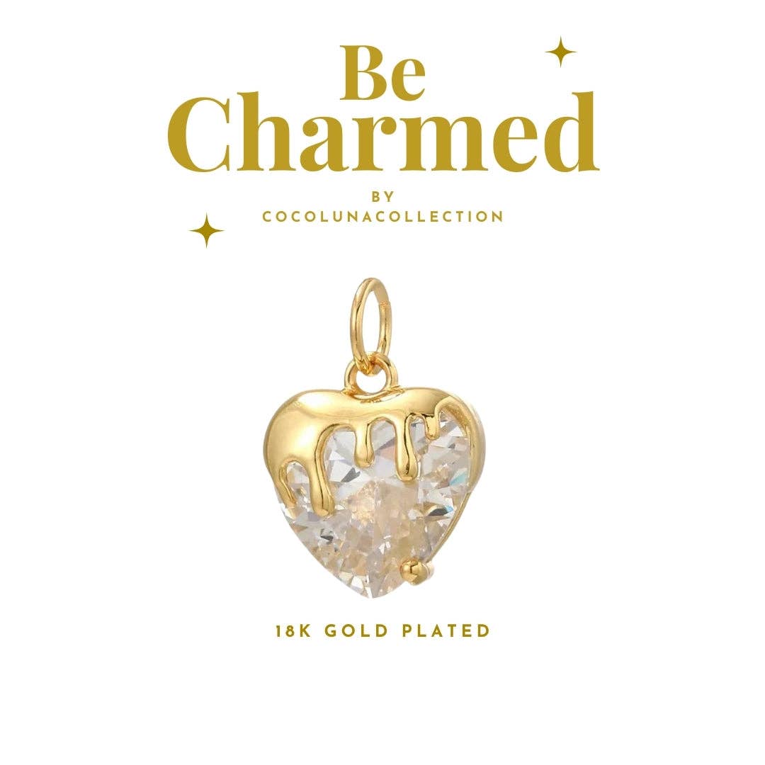 Coco Luna Collection – wholesale Individual charm/pendant – Crystal Clear Heart  | Charms0