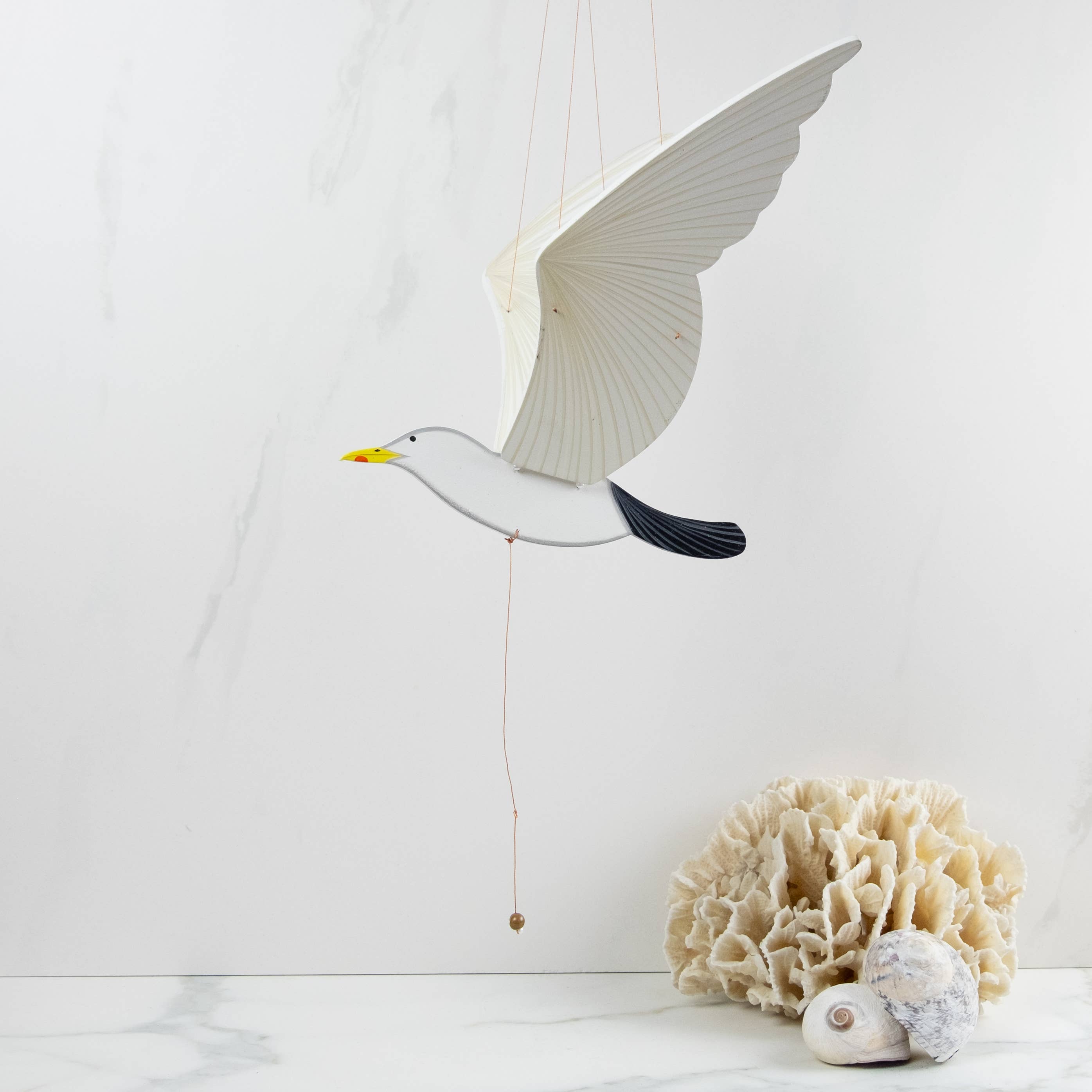 Tulia's Artisan Gallery - Wholesale Mobile - Seagull Flying Bird Mobile2