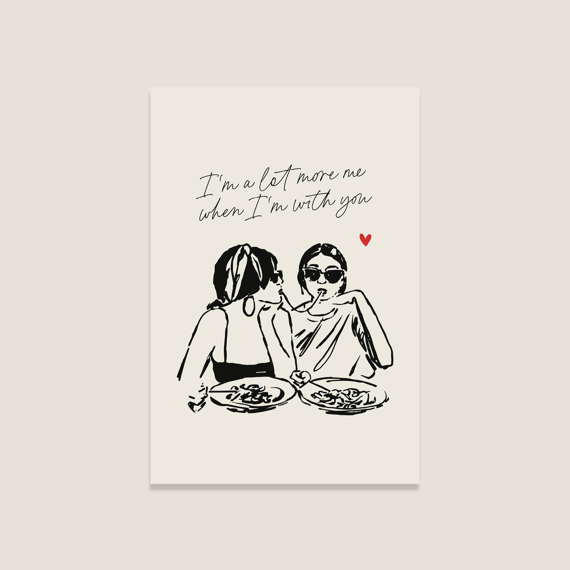 LIFEOFLONE - Wholesale Postcard - Postcard 'More me'