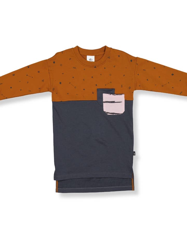 MILA SWEATSHIRT KLÄNNING | Rust Elements för wholesale av Little Flock of Horrors