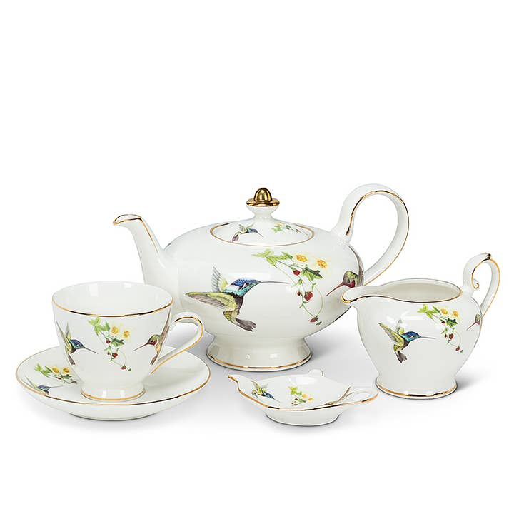 Abbott - Wholesale Tea Set - Hummingbird Cup&Saucer-2.5"H(6.5oz)-3871