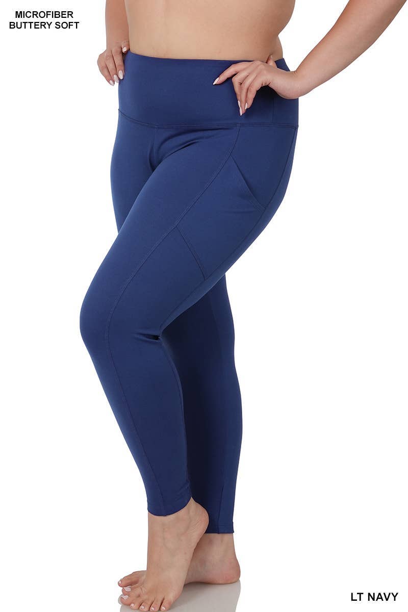 Vanilla Monkey - Wholesale Athletic/Lounge Leggings - Women's - Plus Brushed Microfiber Full Length Leggings3