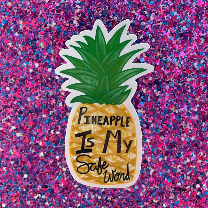 Savage Sins - Wholesale Sticker - Ananas is mijn veilige woord - Sticker0